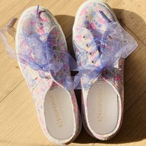 LoveShackFancy x Superga Sneaker In Lavender Blooms